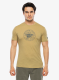 T-Shirt mit Aufdruck Super.natural Exploring Tee - sahara/cashmere grey melange