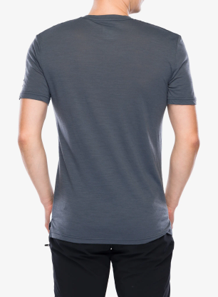 T-Shirt mit Aufdruck Super.natural Mountain Vibes Tee - turbulence blue/various