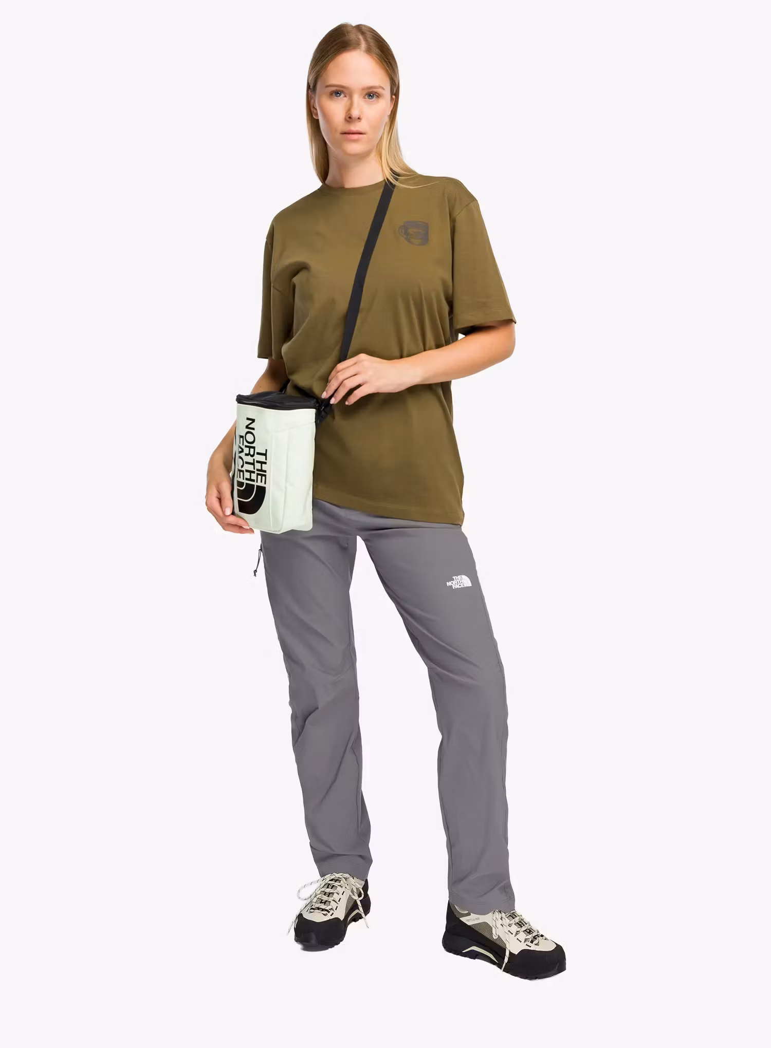 T-Shirt mit Aufdruck The North Face Basecamp Barista Rlx Ss Tee Graphic - caraway seed