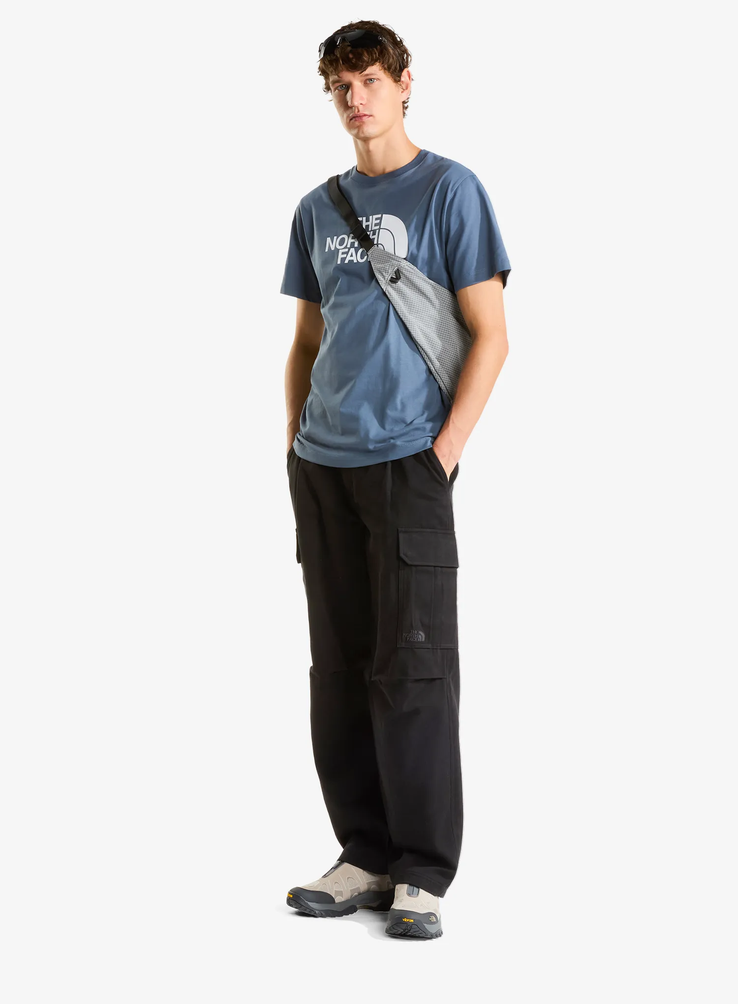 T-Shirt mit Aufdruck The North Face Evolution Half Dome Regular SS - granite grey