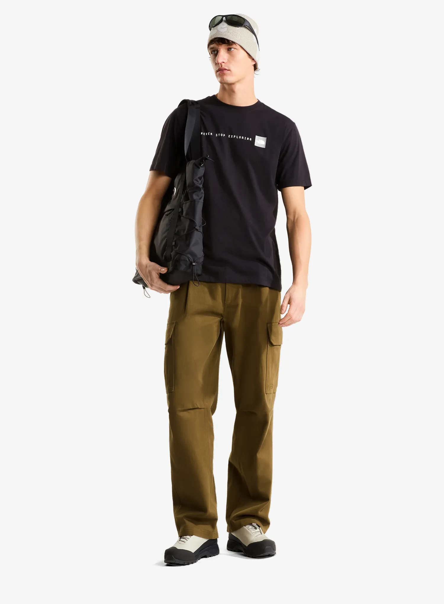T-Shirt mit Aufdruck The North Face NSE Reg SS Tee - tnf black/tnf white
