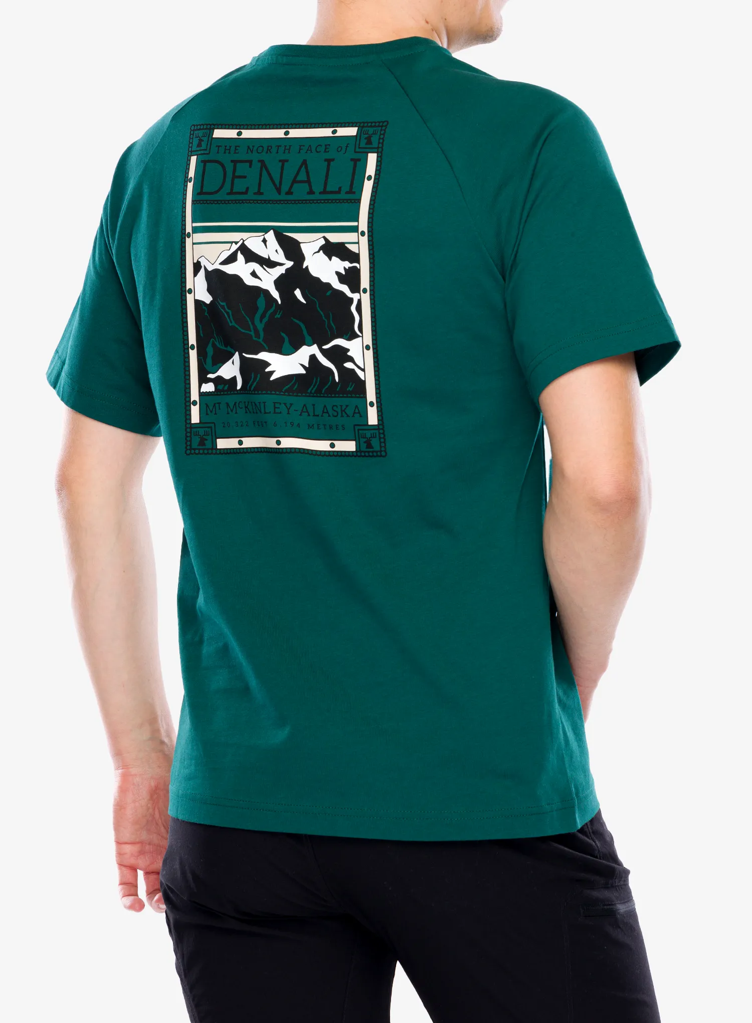 T-Shirt mit Aufdruck The North Face S/S North Faces Tee - deep nori