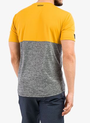 Fahrradtrikot Herren Rocday Double - yellow/melange
