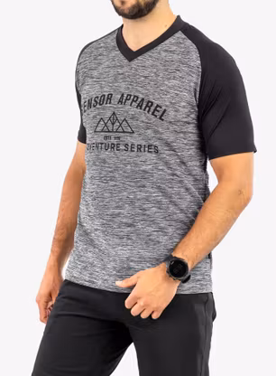 Fahrradtrikot Herren Sensor Charger Jersey SS - grey/black