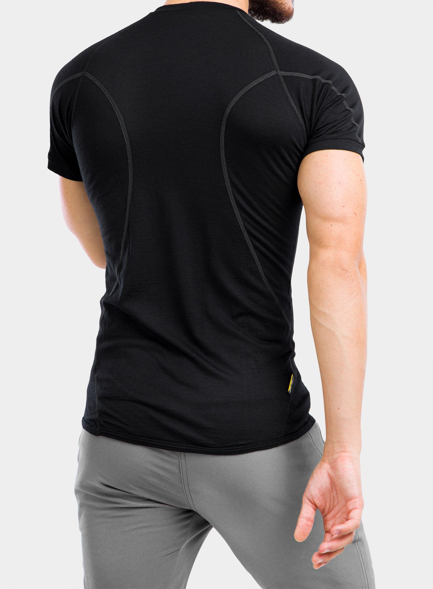 Funktionsshirt Sensor Merino Active Tee S/S - black