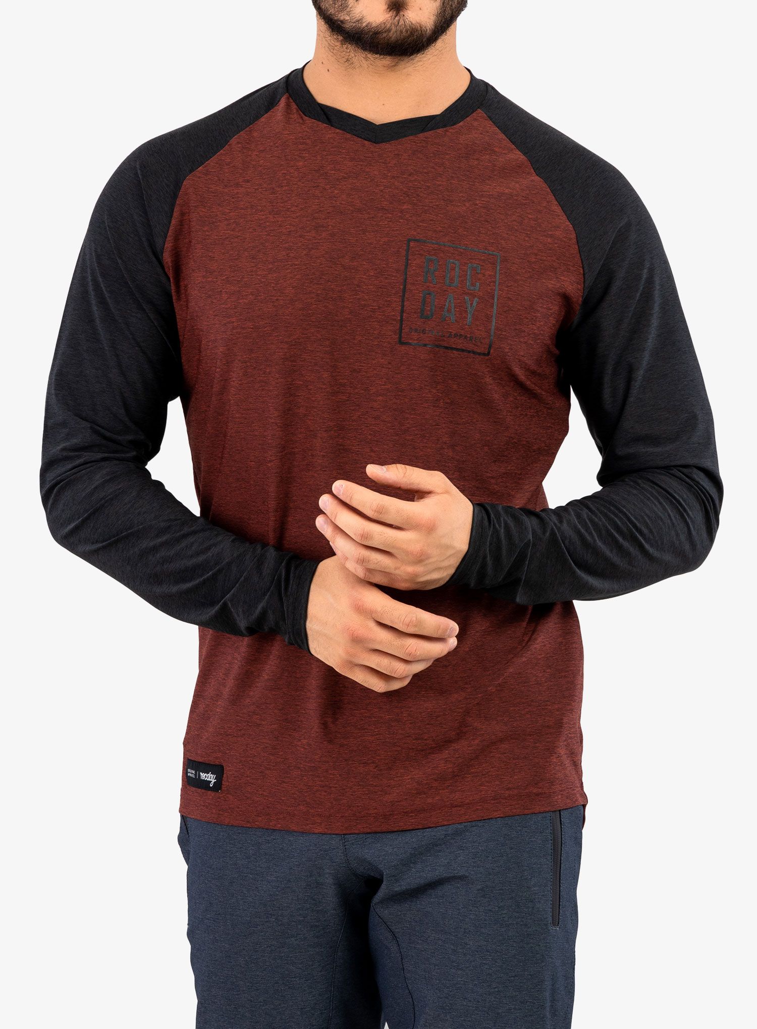 Radtrikot Langarm Rocday Stage - black/red