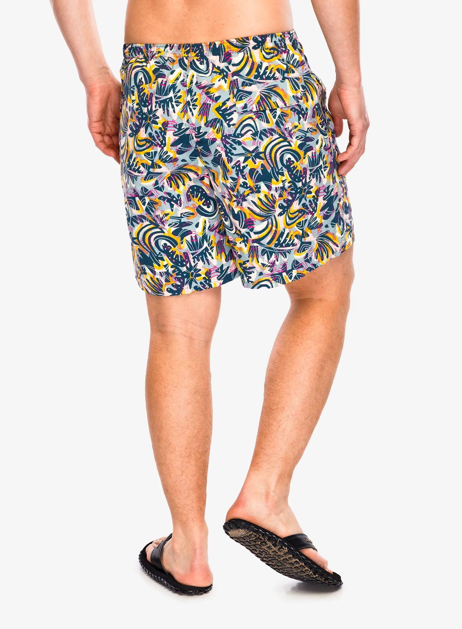 Kurze Hosen Patagonia Baggies Longs 7 - wild botanist/tidal teal