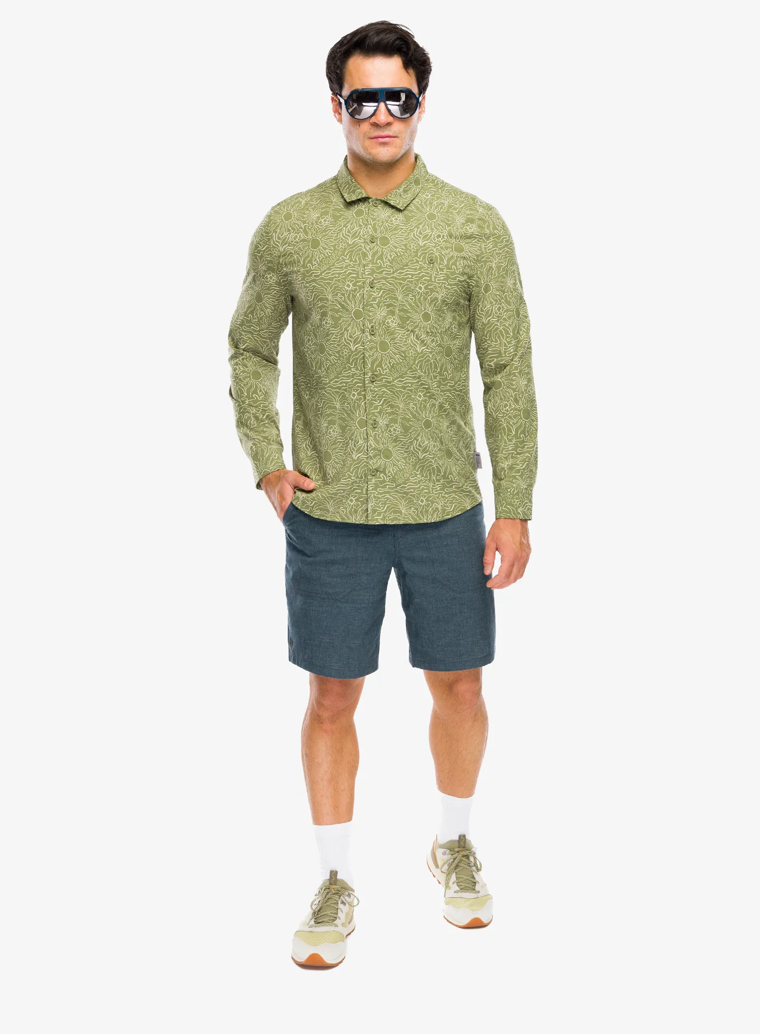 Kurze Hosen Royal Robbins Hemp Adventure Short - orion blue