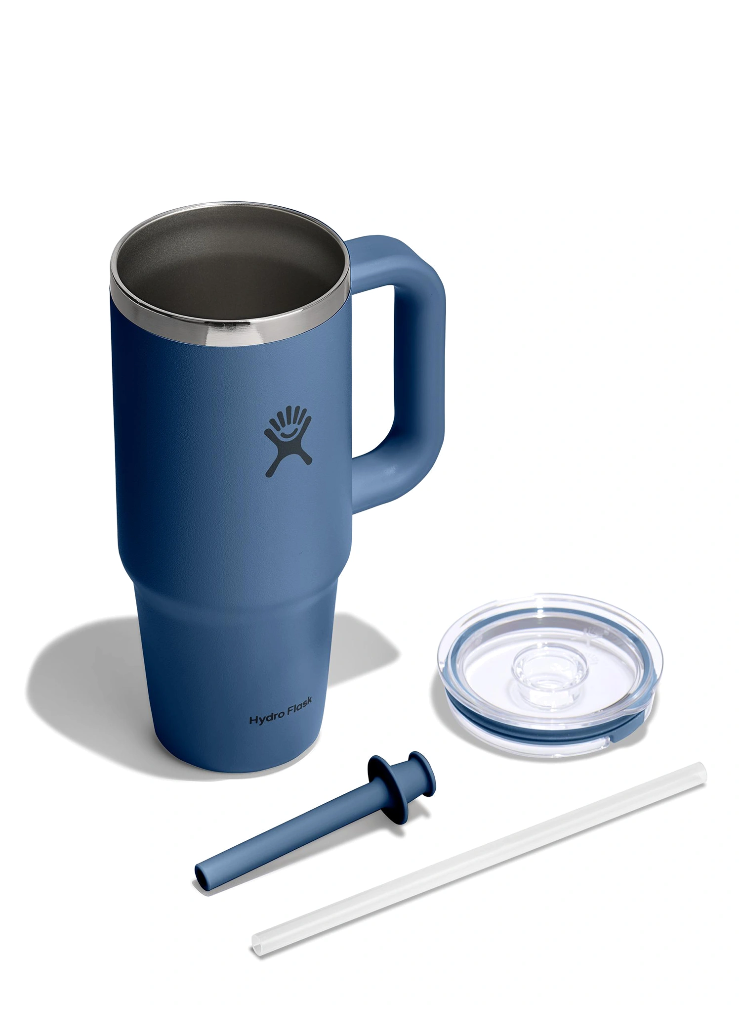 Thermobecher Hydro Flask 24 Oz  Travel Tumbler Clear Lid (710 ml) - harbor blue
