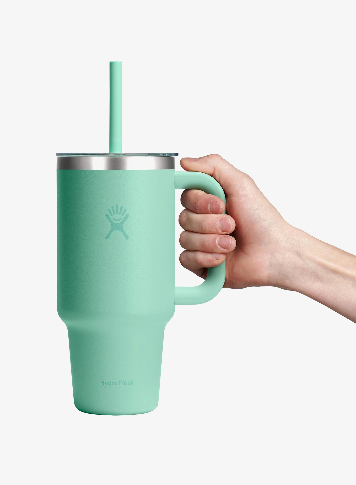 Thermobecher Hydro Flask 32 Oz Travel Tumbler Clear Lid (946 ml) - mermaid green