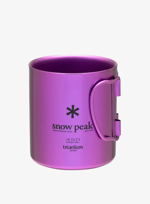 Thermobecher Snow Peak Titanium Double Wall 450 ml Mug - purple