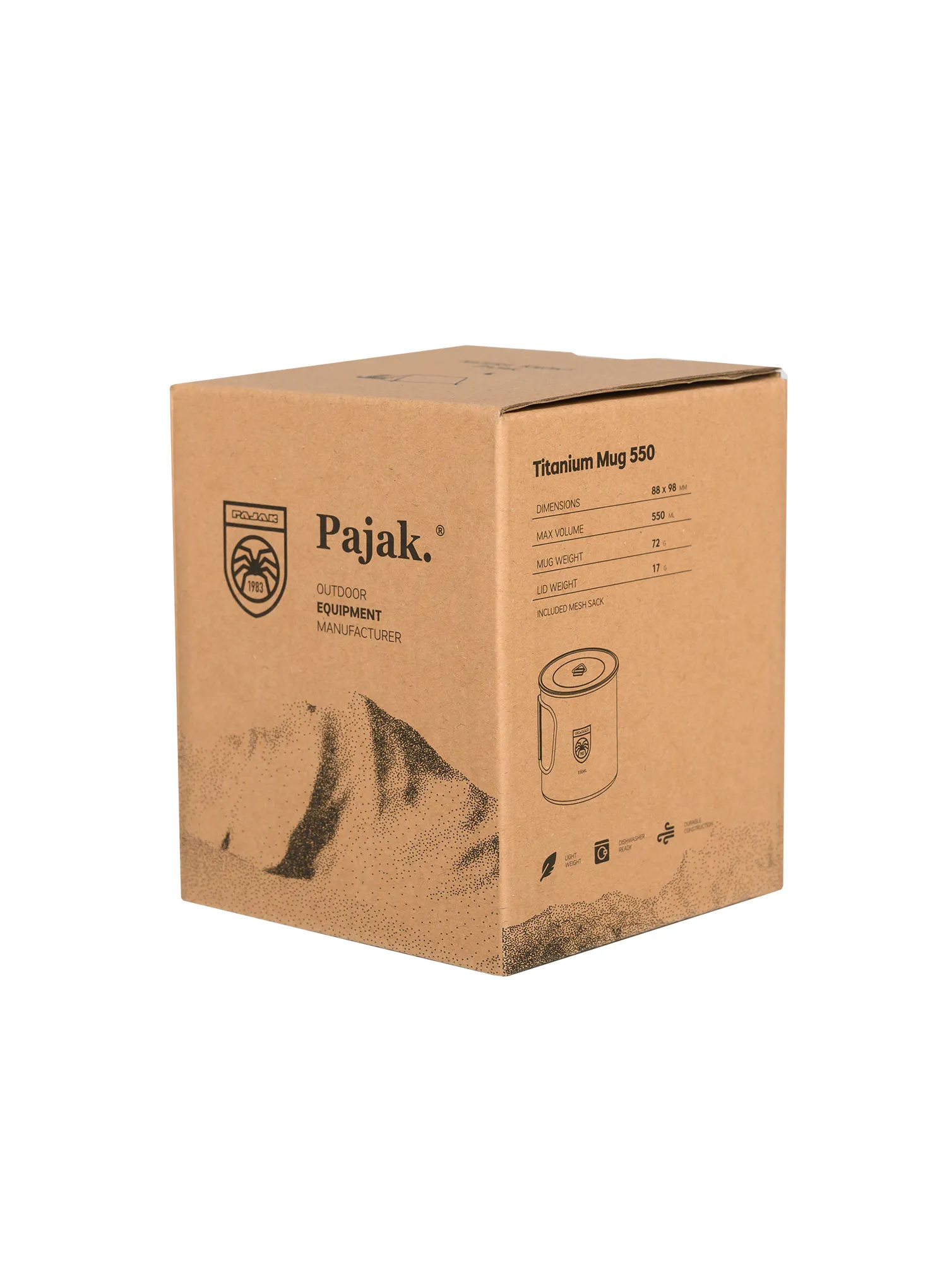 Becher Pajak Titanium Mug 550 ml