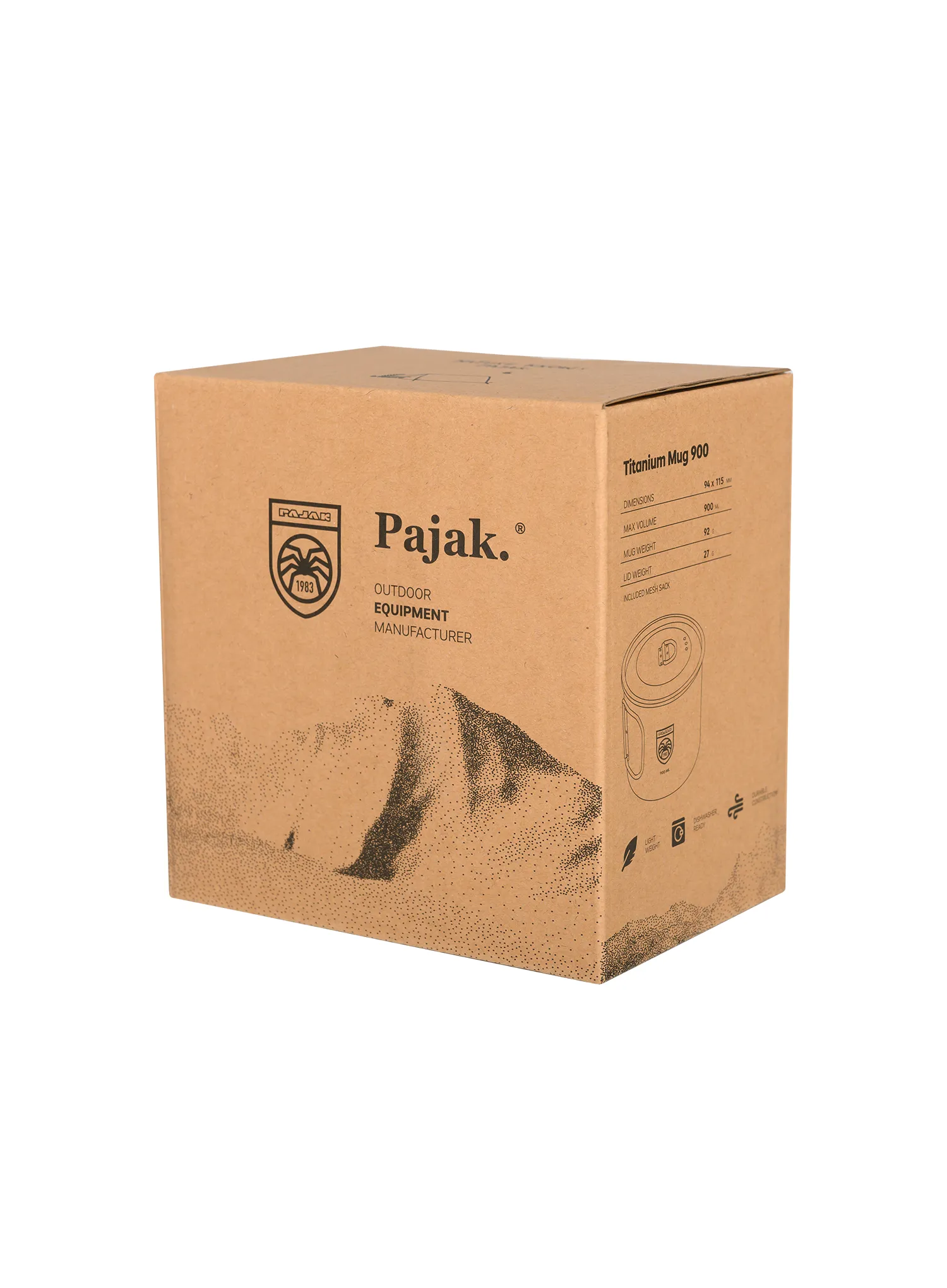 Becher Pajak Titanium Mug 900 ml