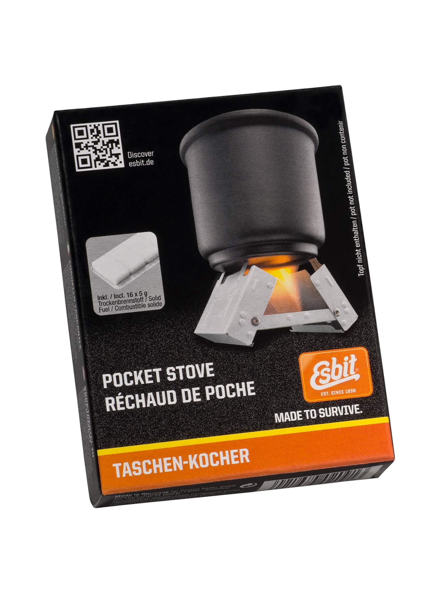 Gaskocher Esbit Pocket Stove Small 16 x 5g