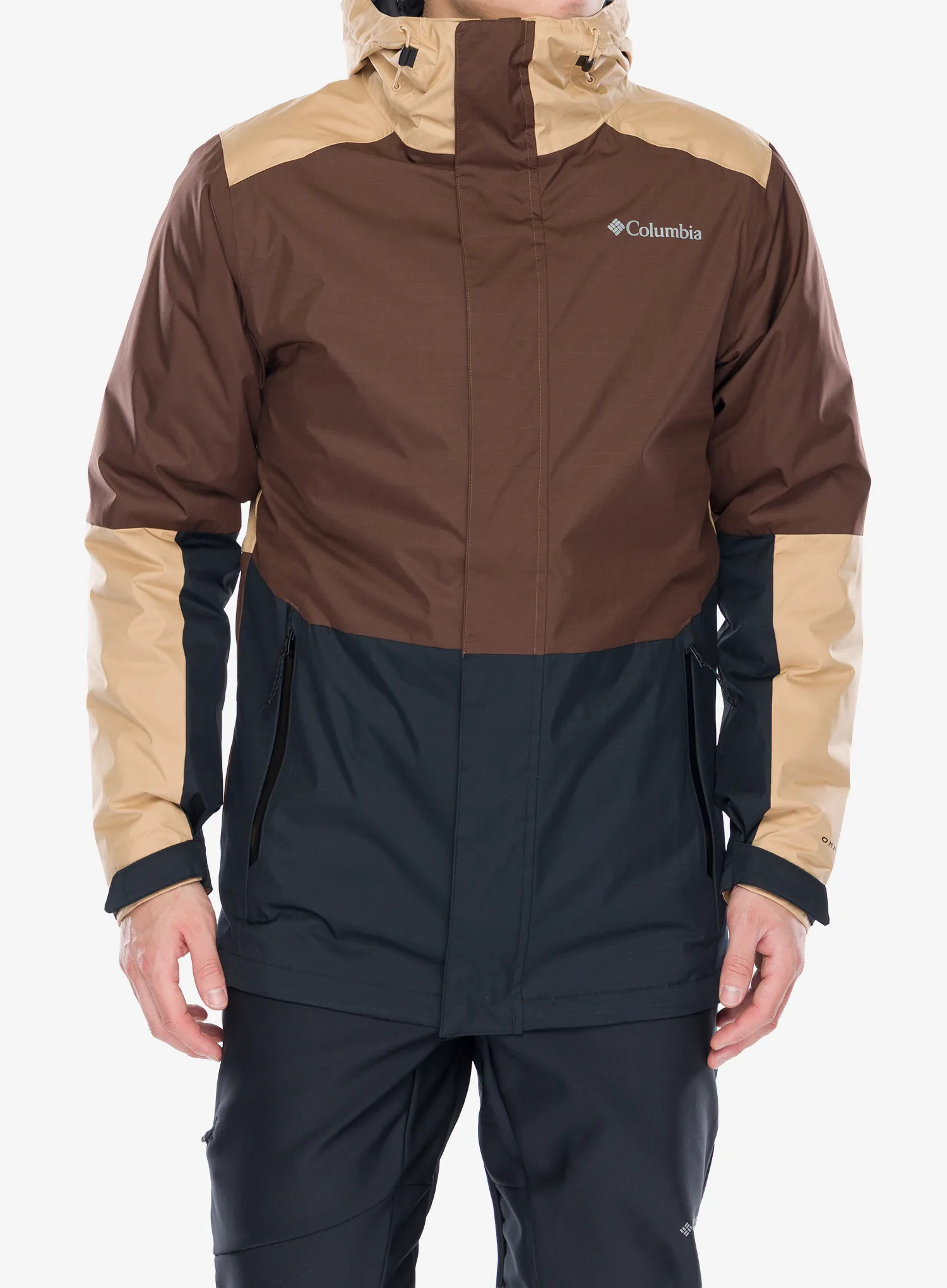 3-in-1 Jacke Columbia Point Park Interchange Jacket - tobacco/canoe/black