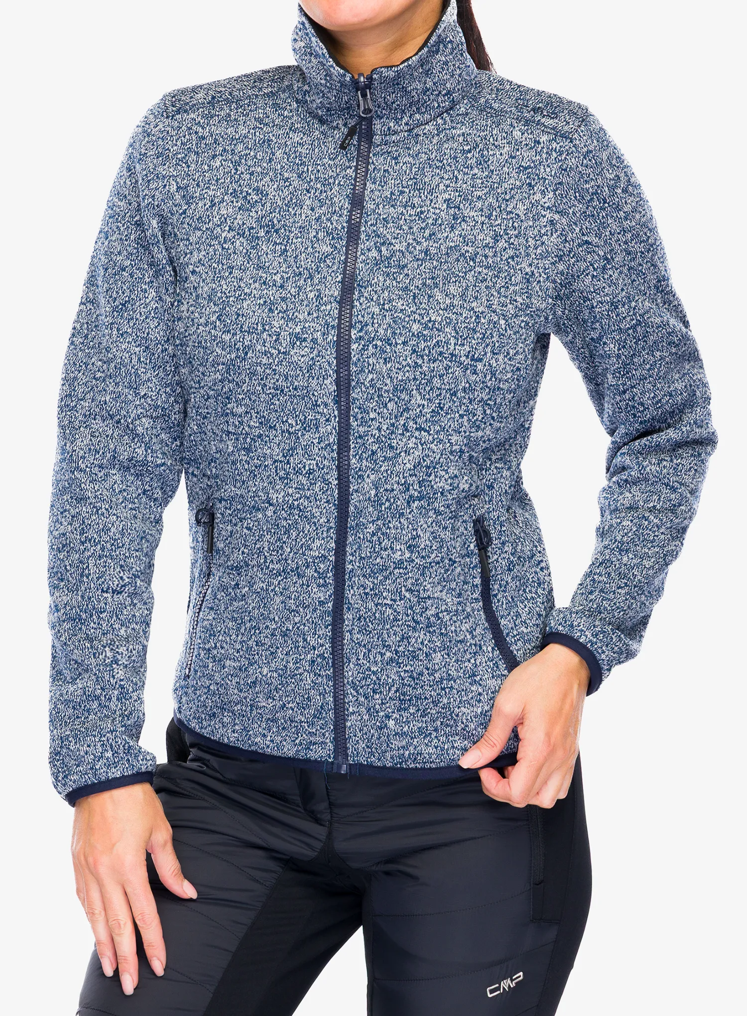 Doppeljacke Damen CMP Page Jacket Zip Hood Detachble Inn.Jacket - black blue