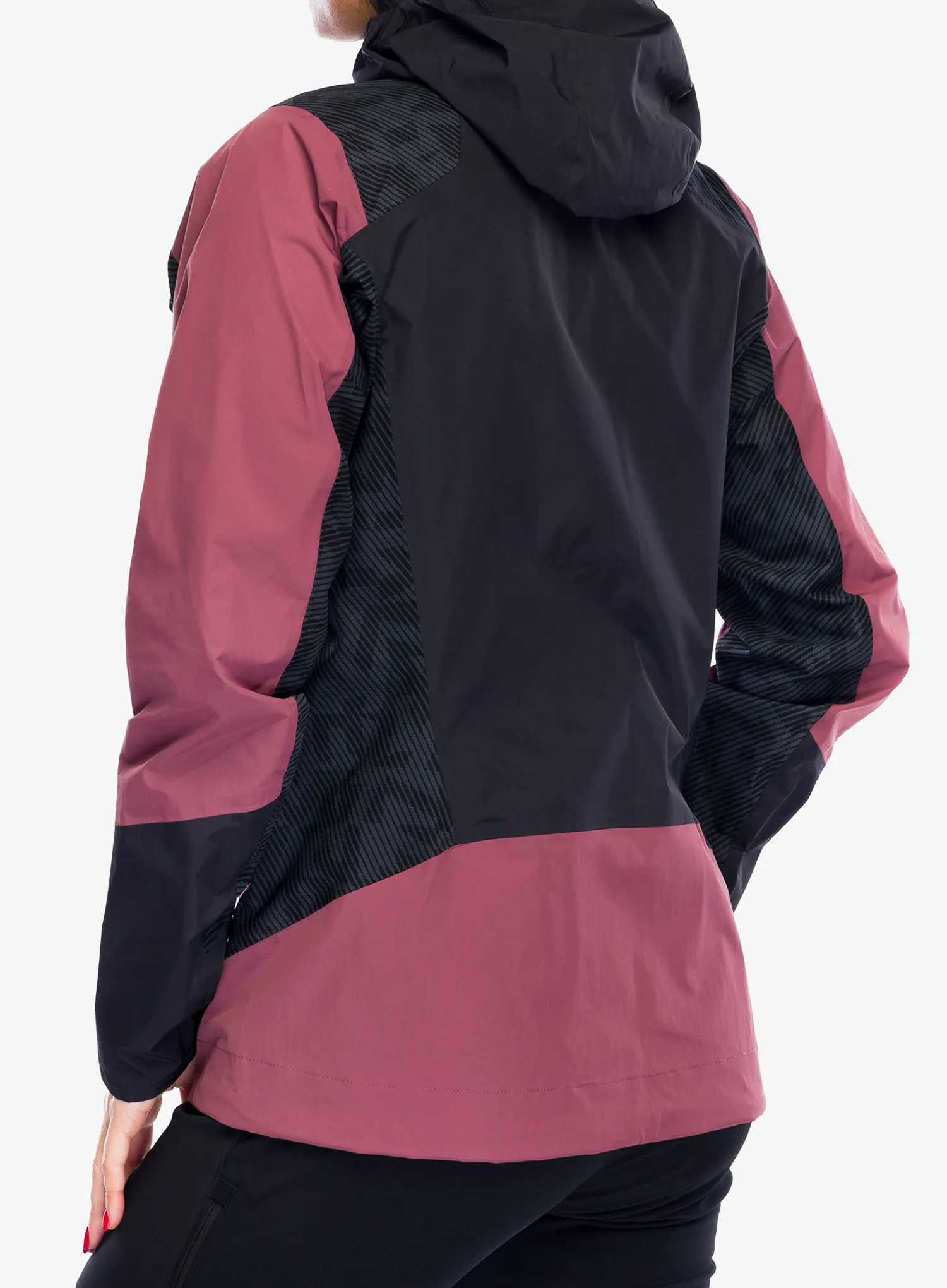 Jacke Damen adidas TERREX Xperior Hybrid Primeknit Rain Jkt - quiet crimson/black