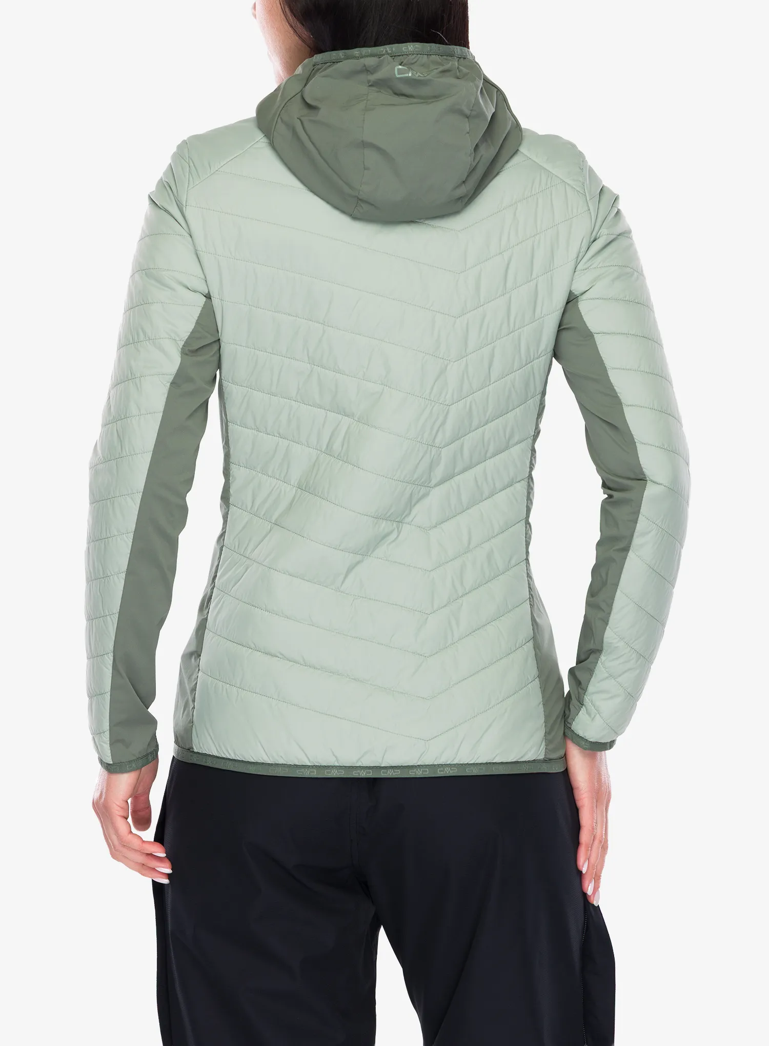 Jacke Damen CMP Yurexa Jacket Hybrid Fix Hood - pistacchio