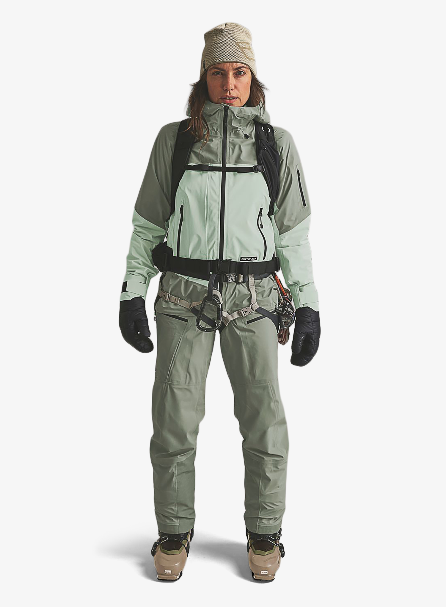 Jacke Damen Ortovox Ortler Gore-Tex Jacket - green acid