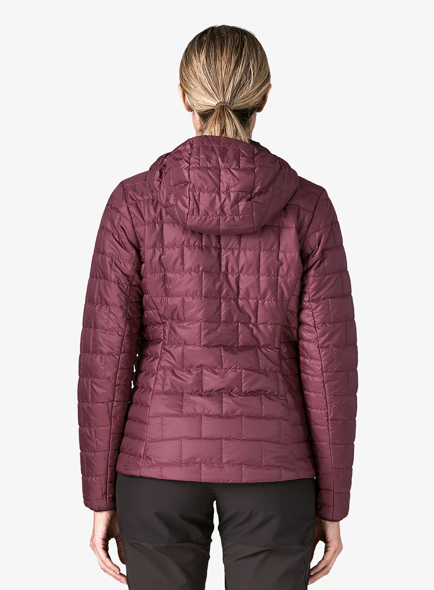Jacke Damen Patagonia Nano Puff Hoody - berry fig