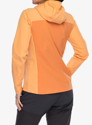 Jacke Damen Patagonia R1 CrossStrata Hoody - rock melon
