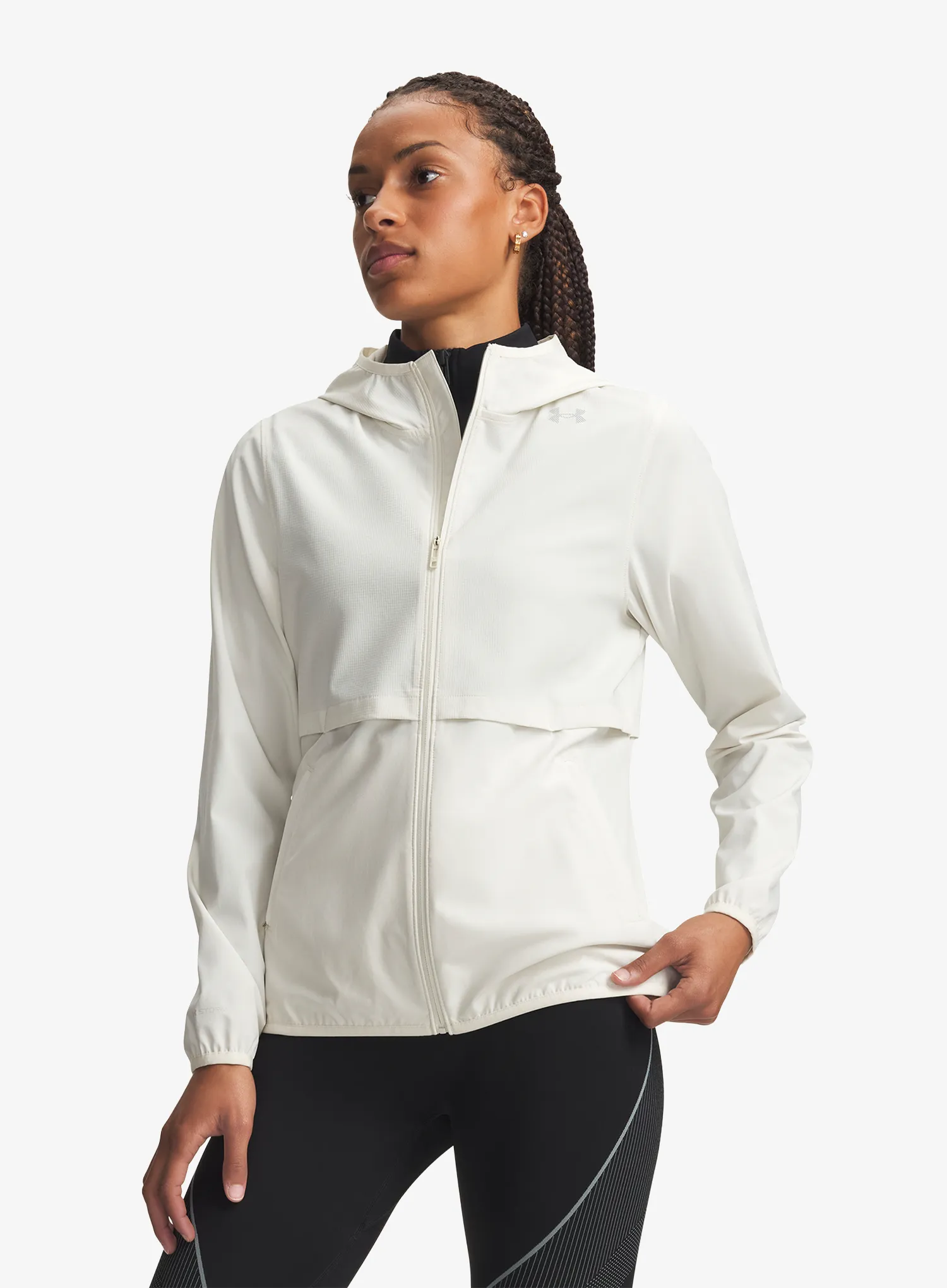 Jacke Damen Under Armour Velociti Storm Jacket - stone/reflective