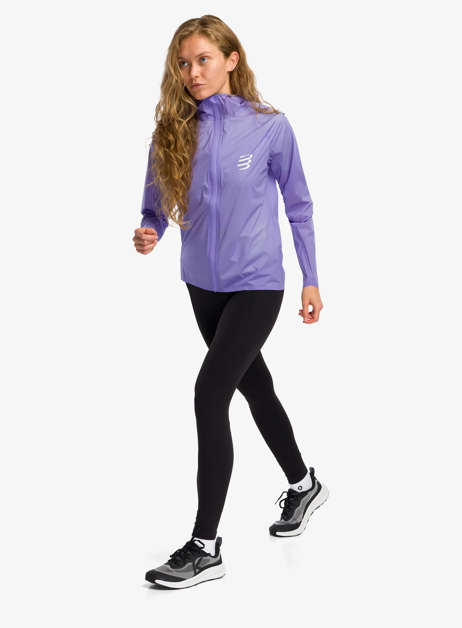 Laufjacke Damen Compressport Hurricane Waterproof Jacket - aster purple