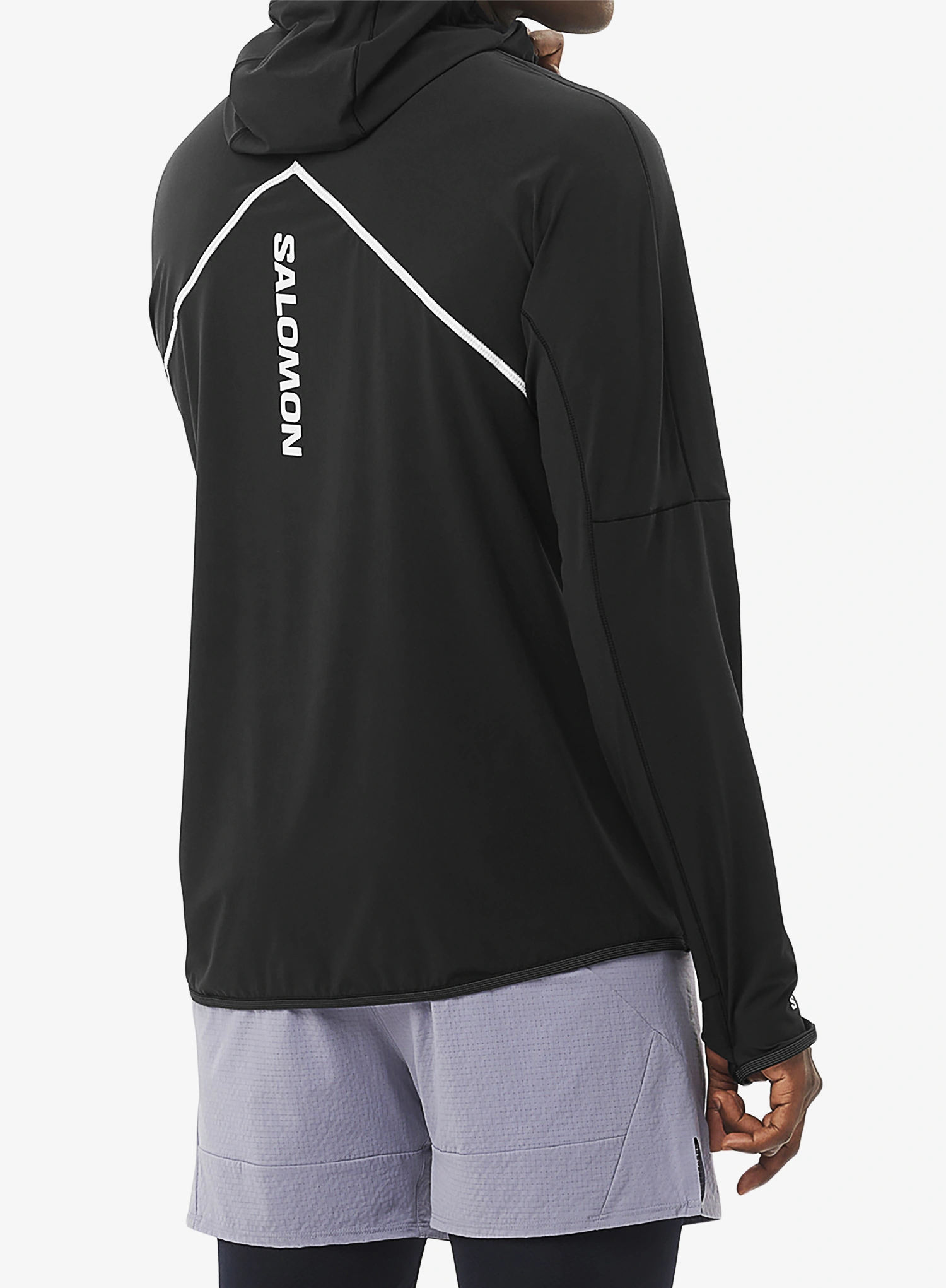 Laufjacke Salomon Sense Aero Hybrid HZ HD - deep black
