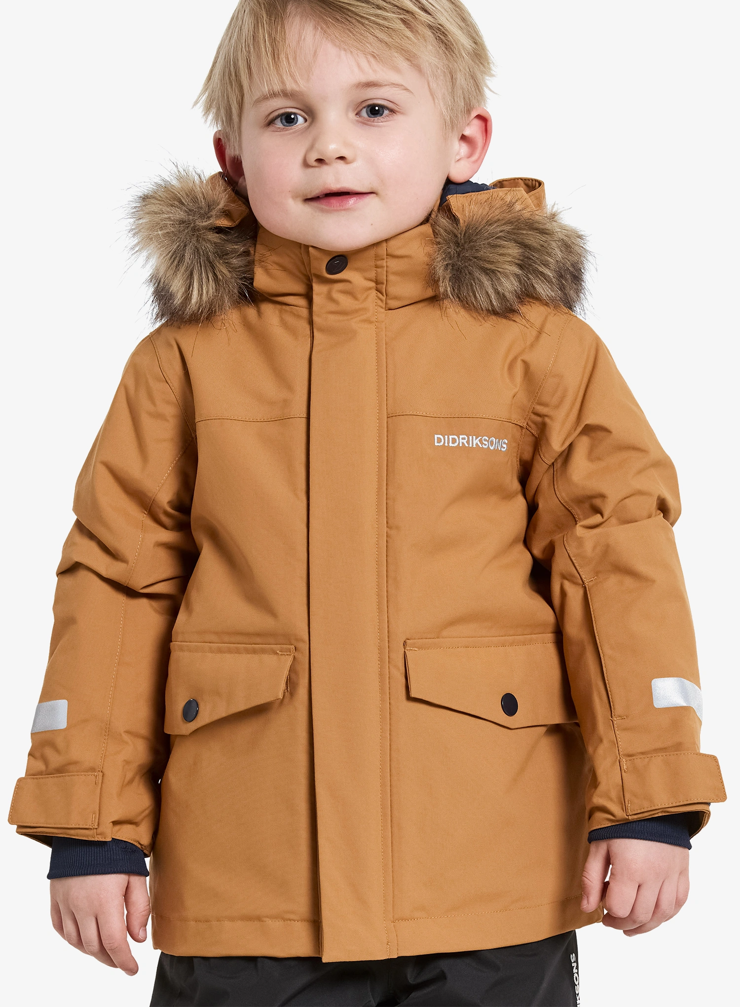 Kinderjacke Didriksons Bjarven Parka 4 - almond tree