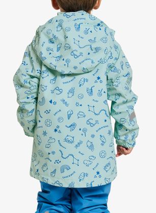 Kinderjacke Didriksons Norma Print Jacket 3 - doodle pale mint