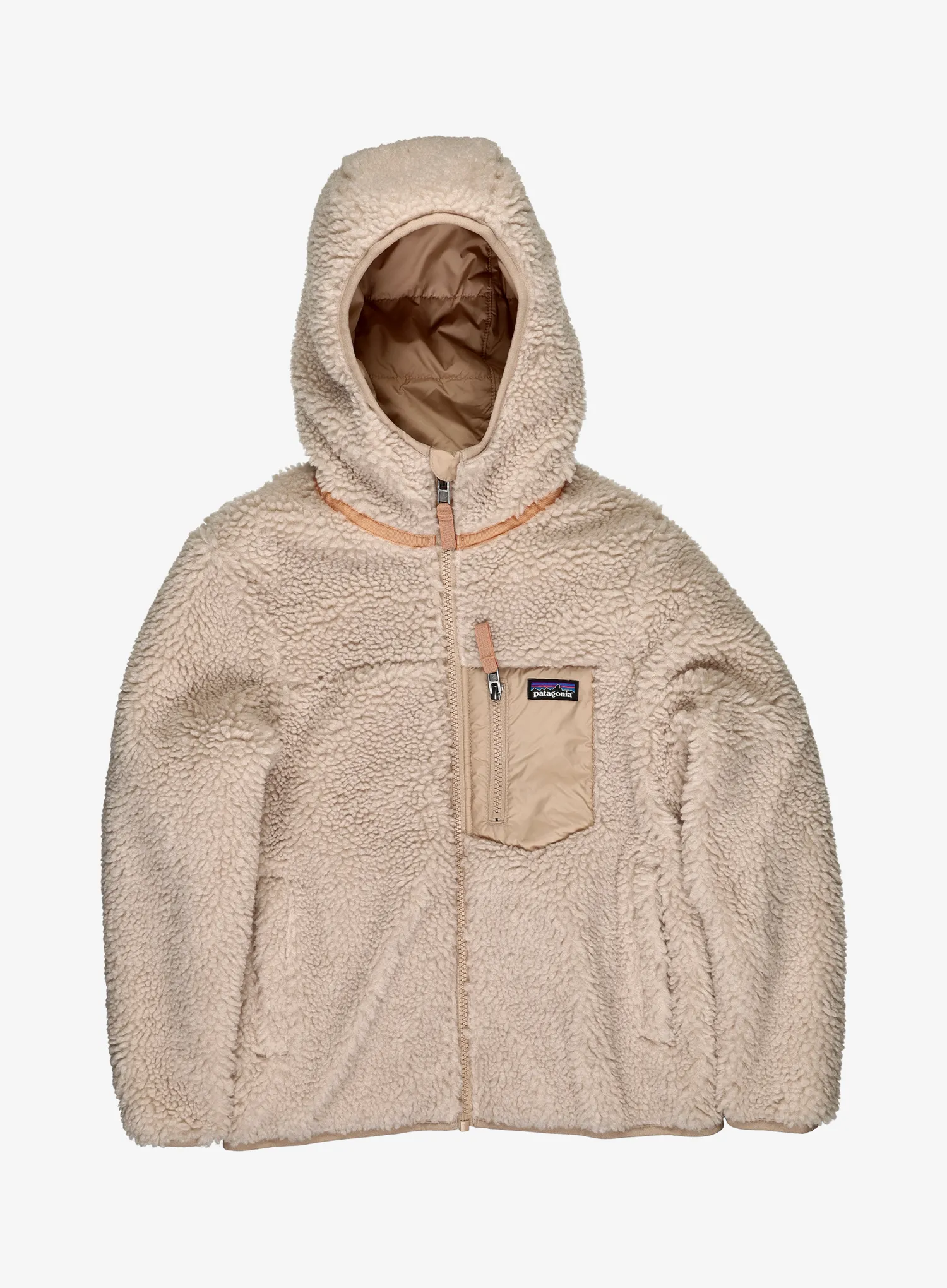 Kinderjacke Patagonia Reversible Ready Freddy Hoody - oar tan