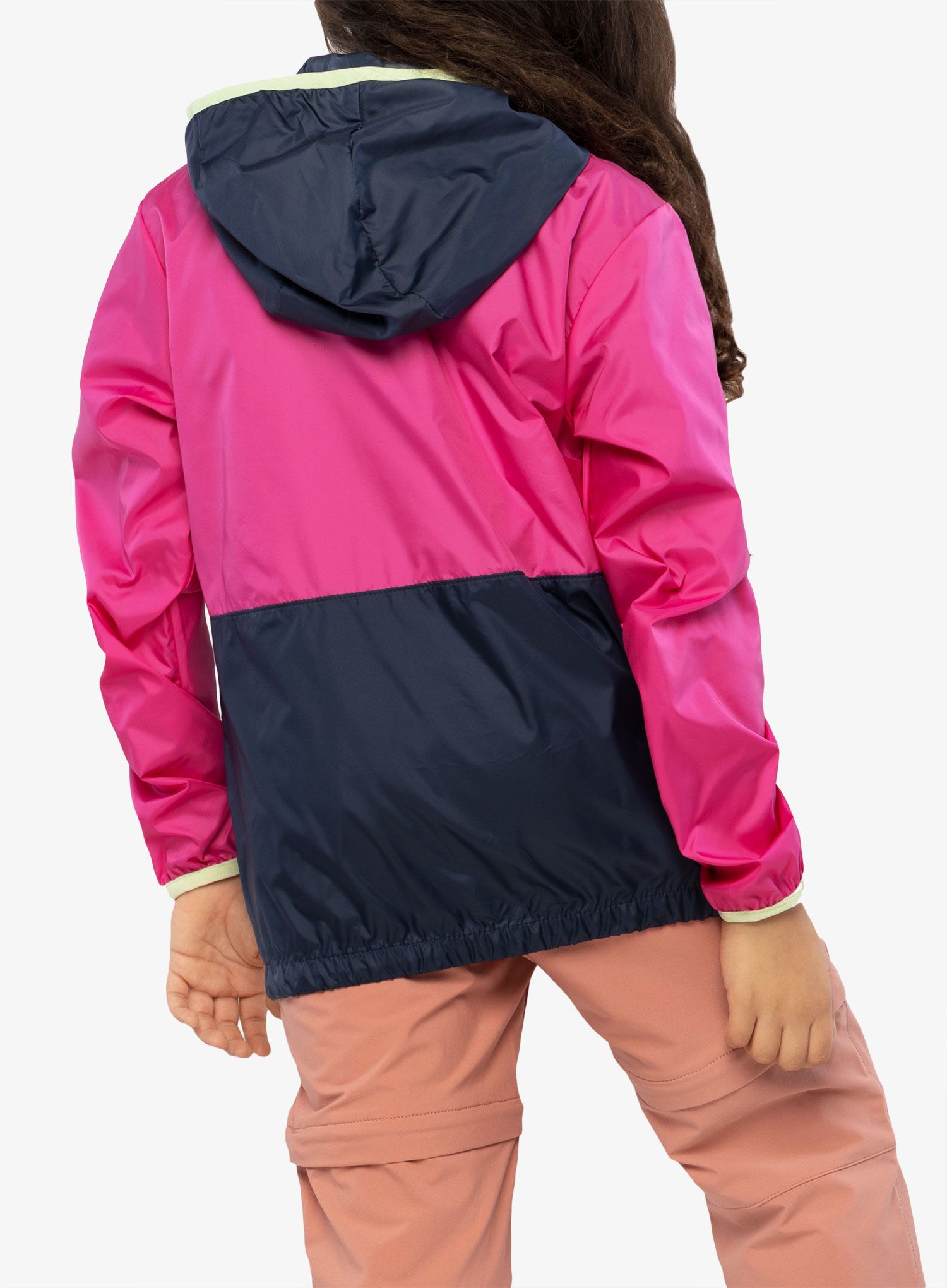 Jacke Mädchen Columbia Back Bowl Hooded Windbreaker - pink ice/nocturnal/key west