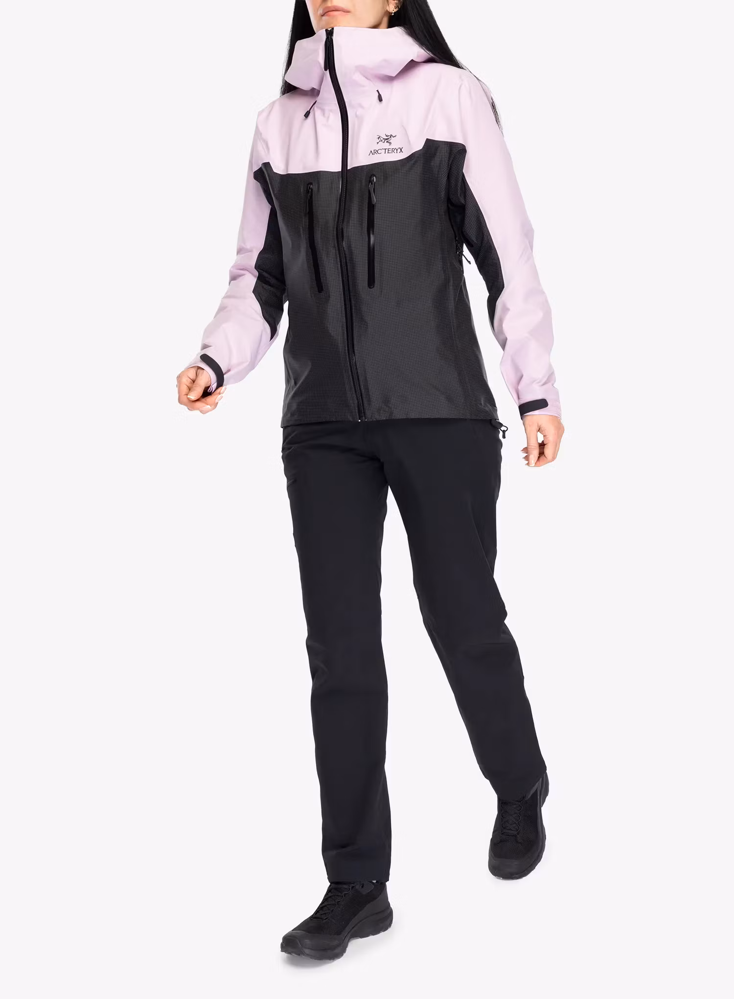 GORE-TEX Regenjacke Damen Arcteryx Alpha Jacket - pineberry/black