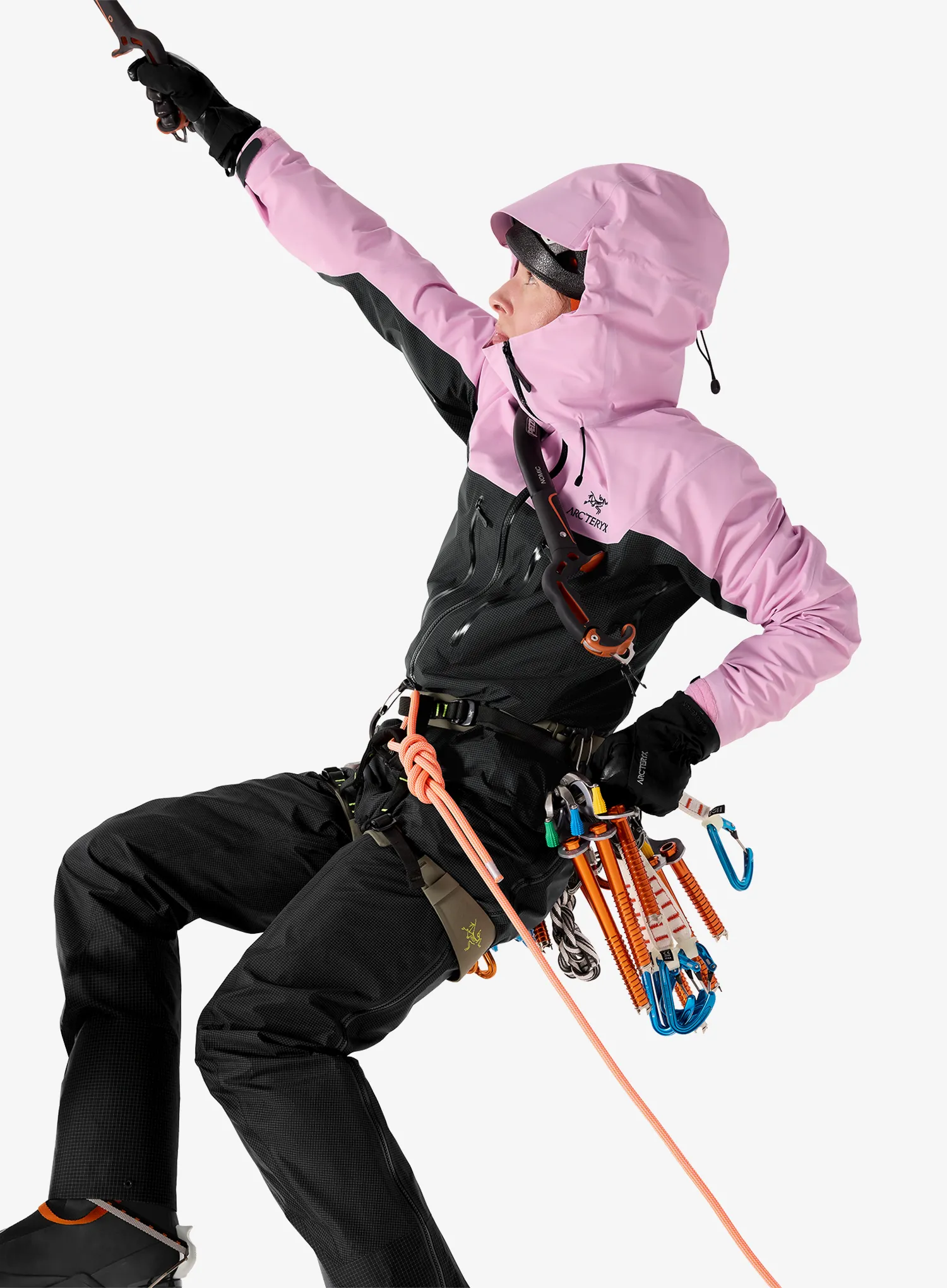 GORE-TEX Regenjacke Damen Arcteryx Alpha Jacket - pineberry/black