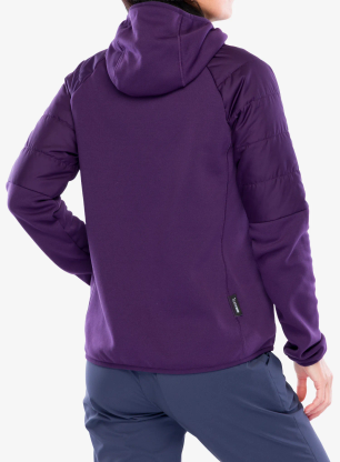 Hybridjacke Damen adidas TERREX Multi CLIMAWARM Insulated Hybrid Hooded Jacket - aurora plum