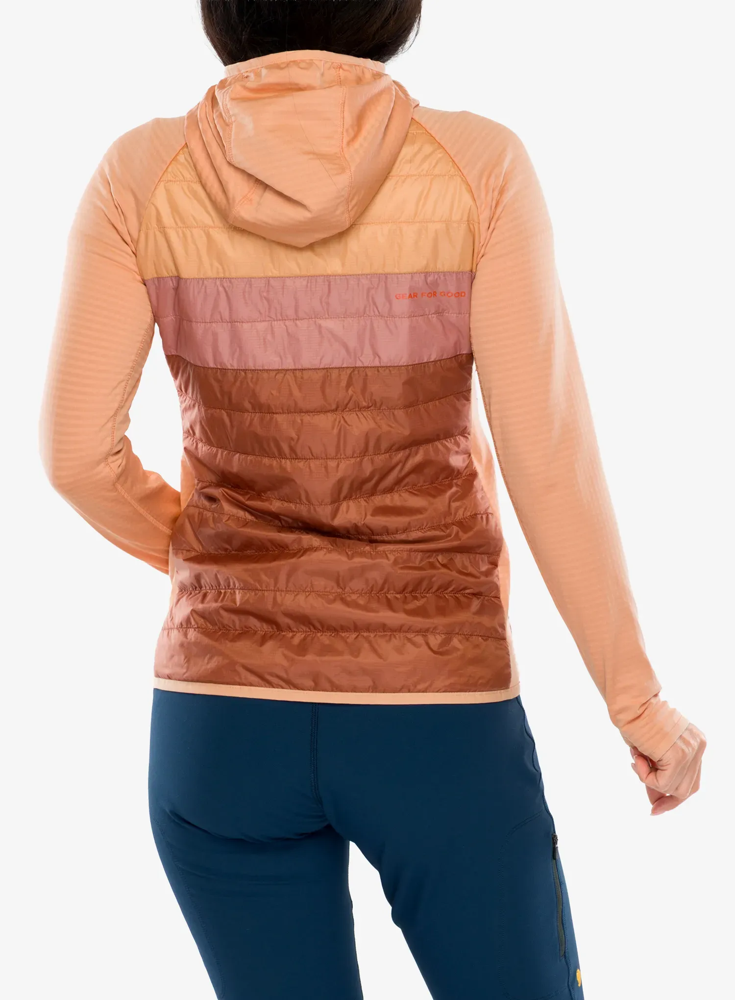 Hybridjacke Damen Cotopaxi Capa Hybrid Insulated Hooded Jacket - apricot/faded brick