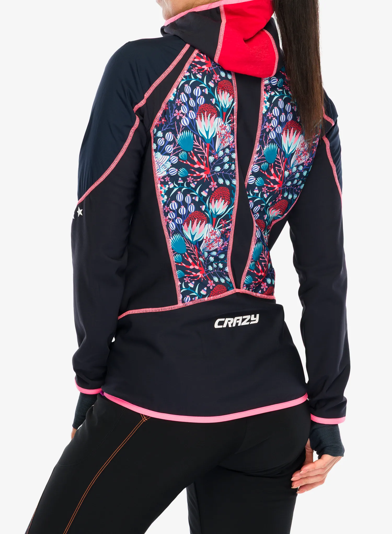 Hybridjacke Damen Crazy Jkt Channel - print leila blue