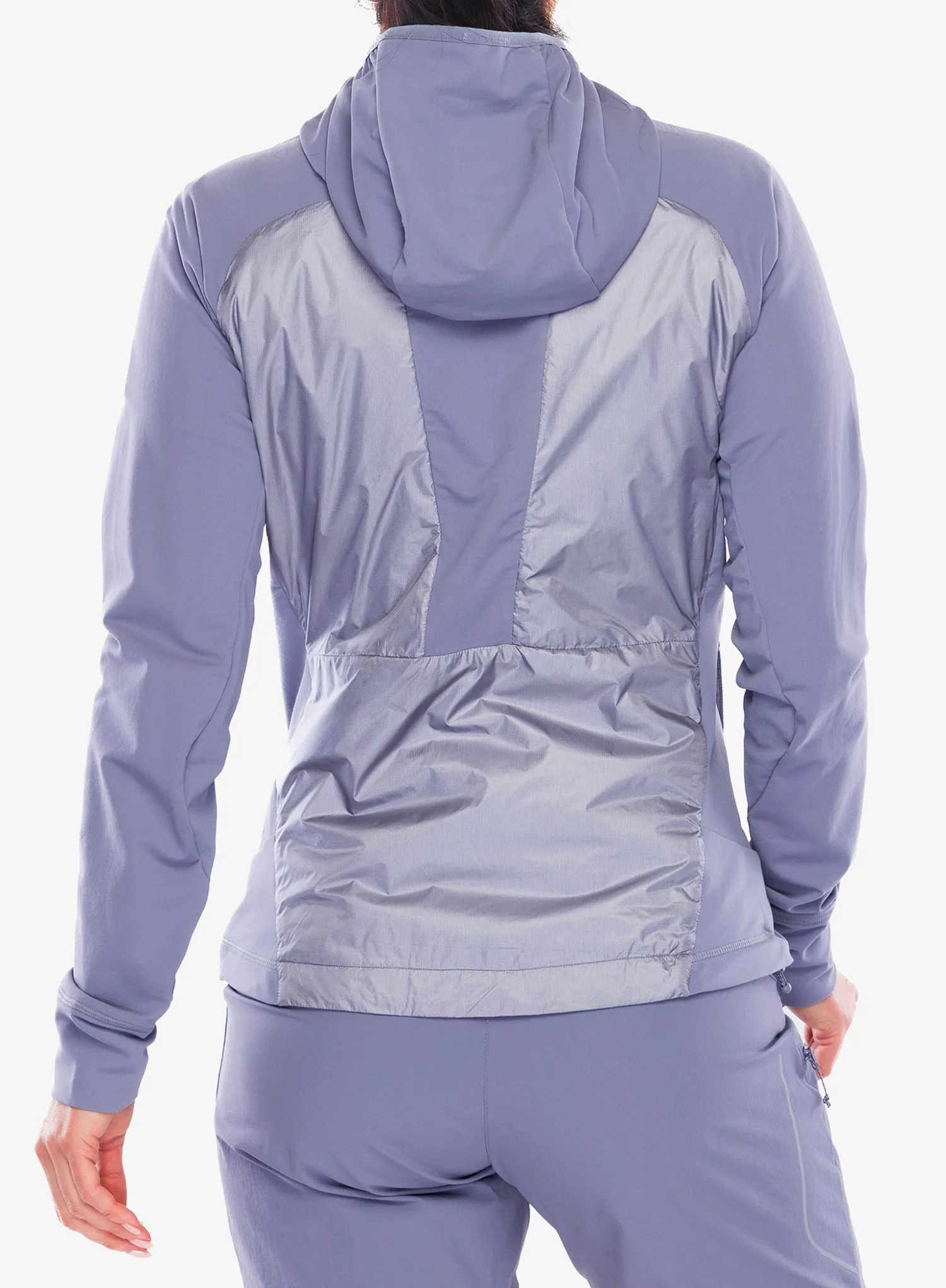Hybridjacke Damen Salomon Elixir Hybrid HD - blue granite
