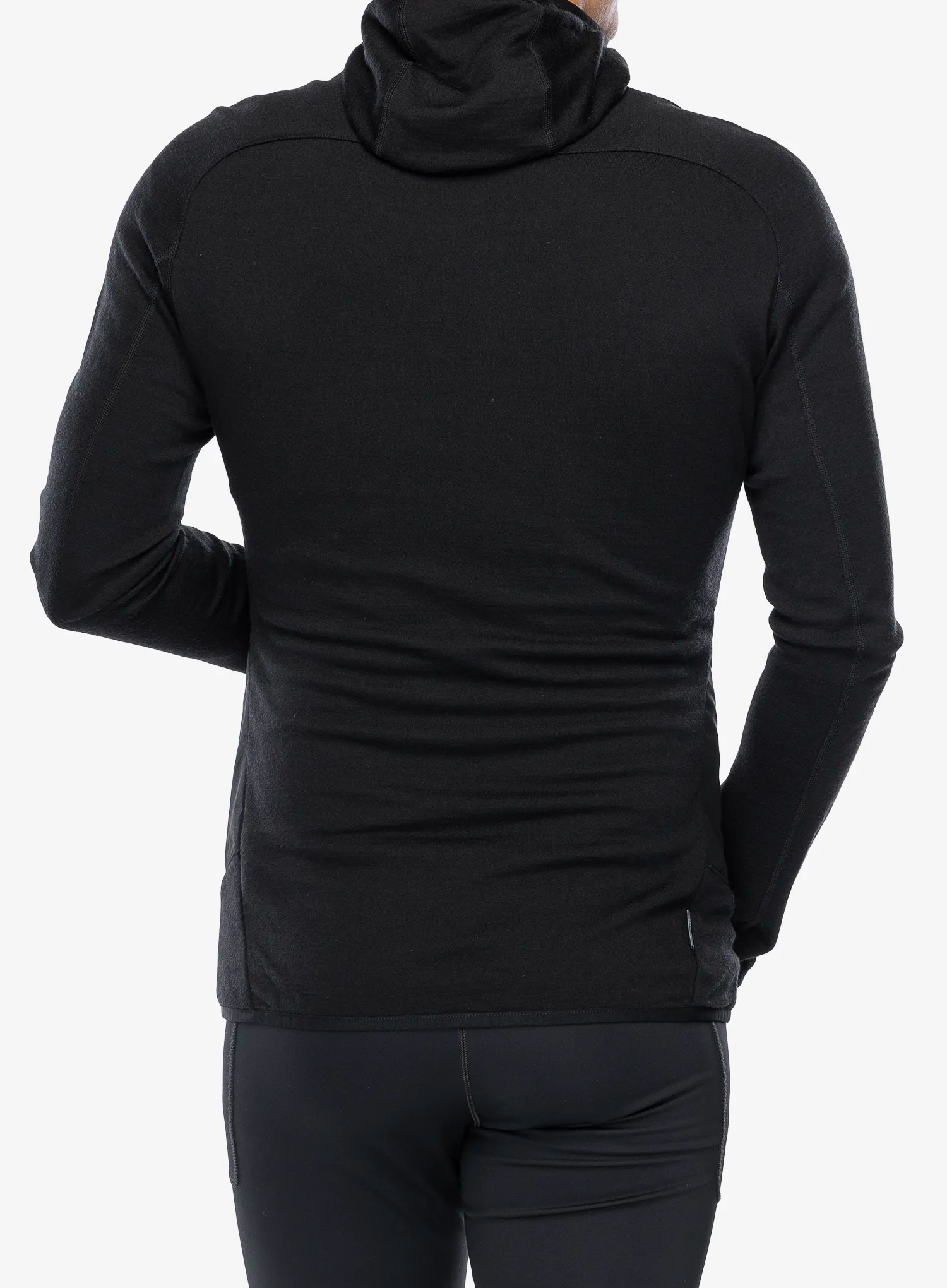 Hybridjacke Icebreaker Merino Quantum Hybrid LS Zip Hoodie - black