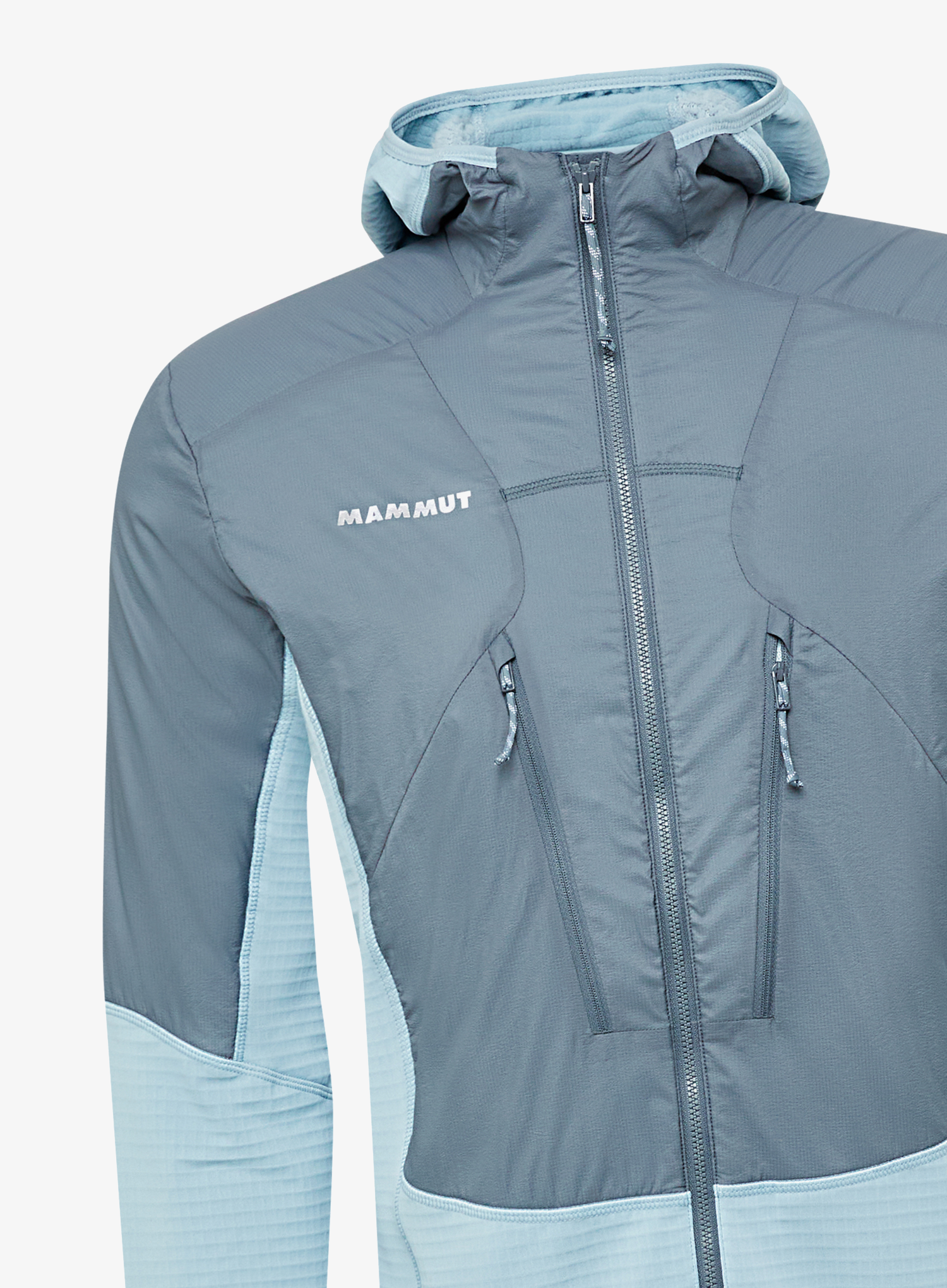 Hybridjacke Mammut Aenergy ML Hybrid Hooded Jacket - strata/nebla