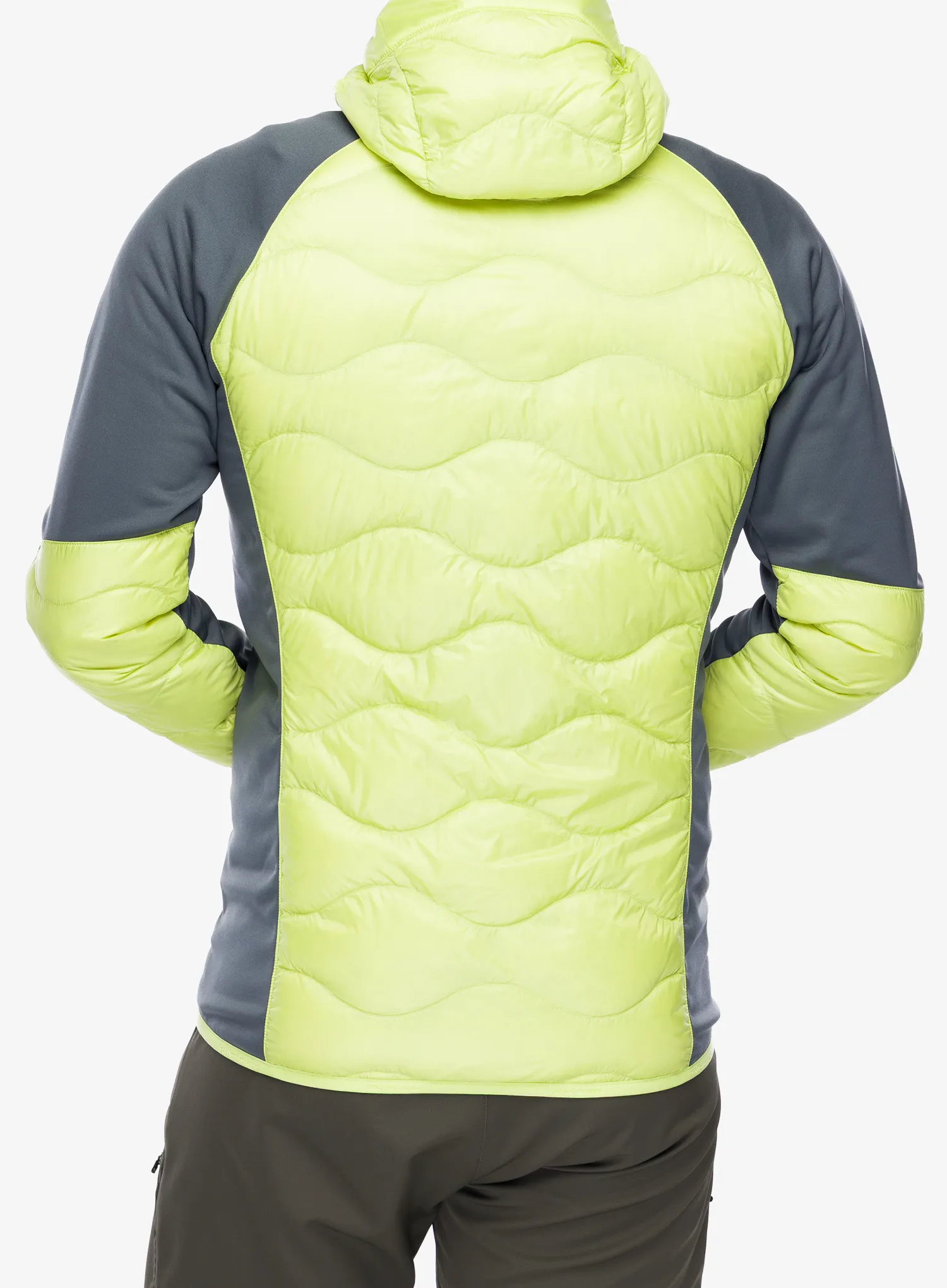 Hybridjacke Peak Performance Helium Down Hybrid Hood - crystal green/mountain mist