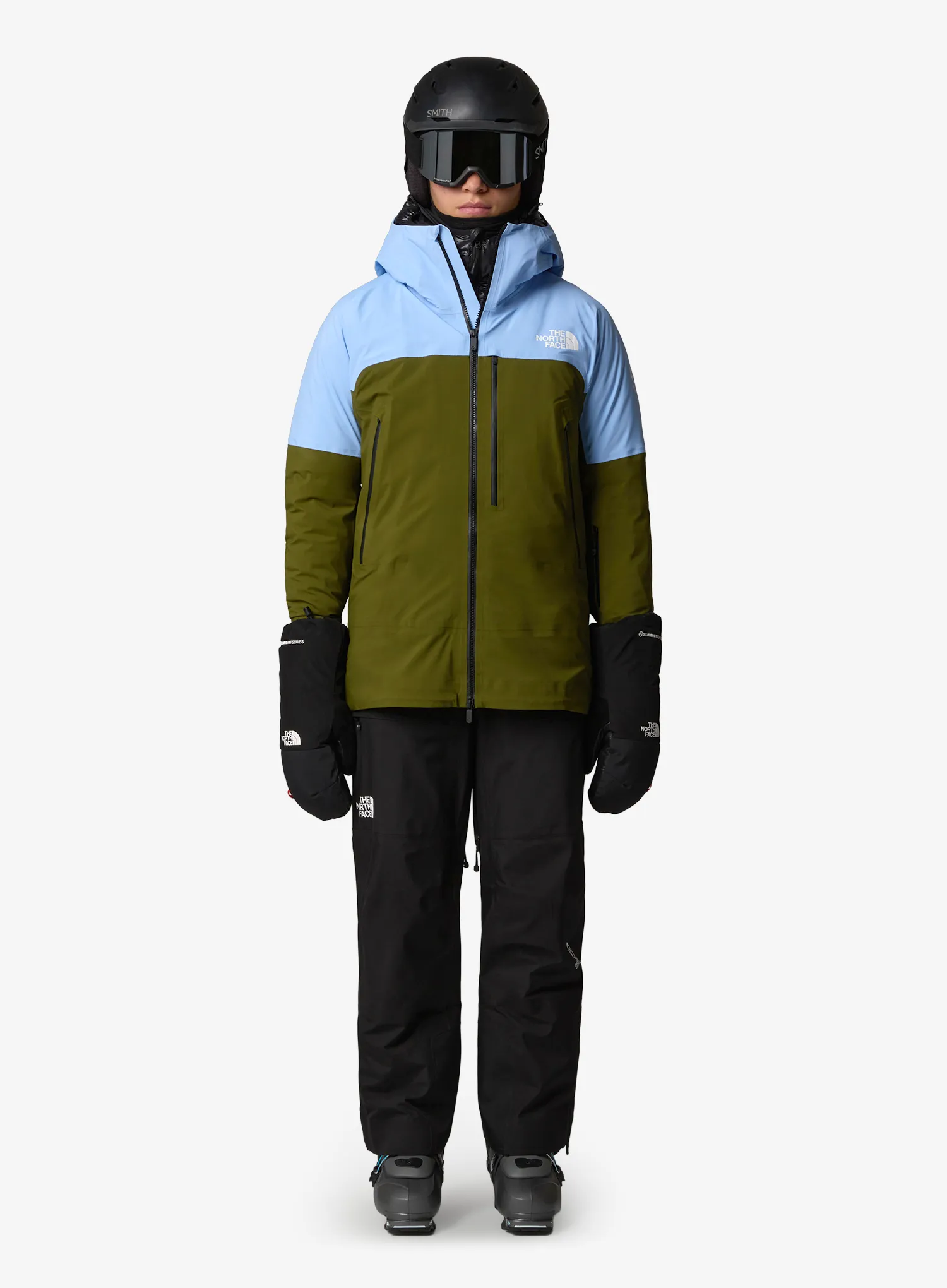 Skijacke Damen The North Face Summit Stimson Futurelight Jacket - cornflower/forest olive