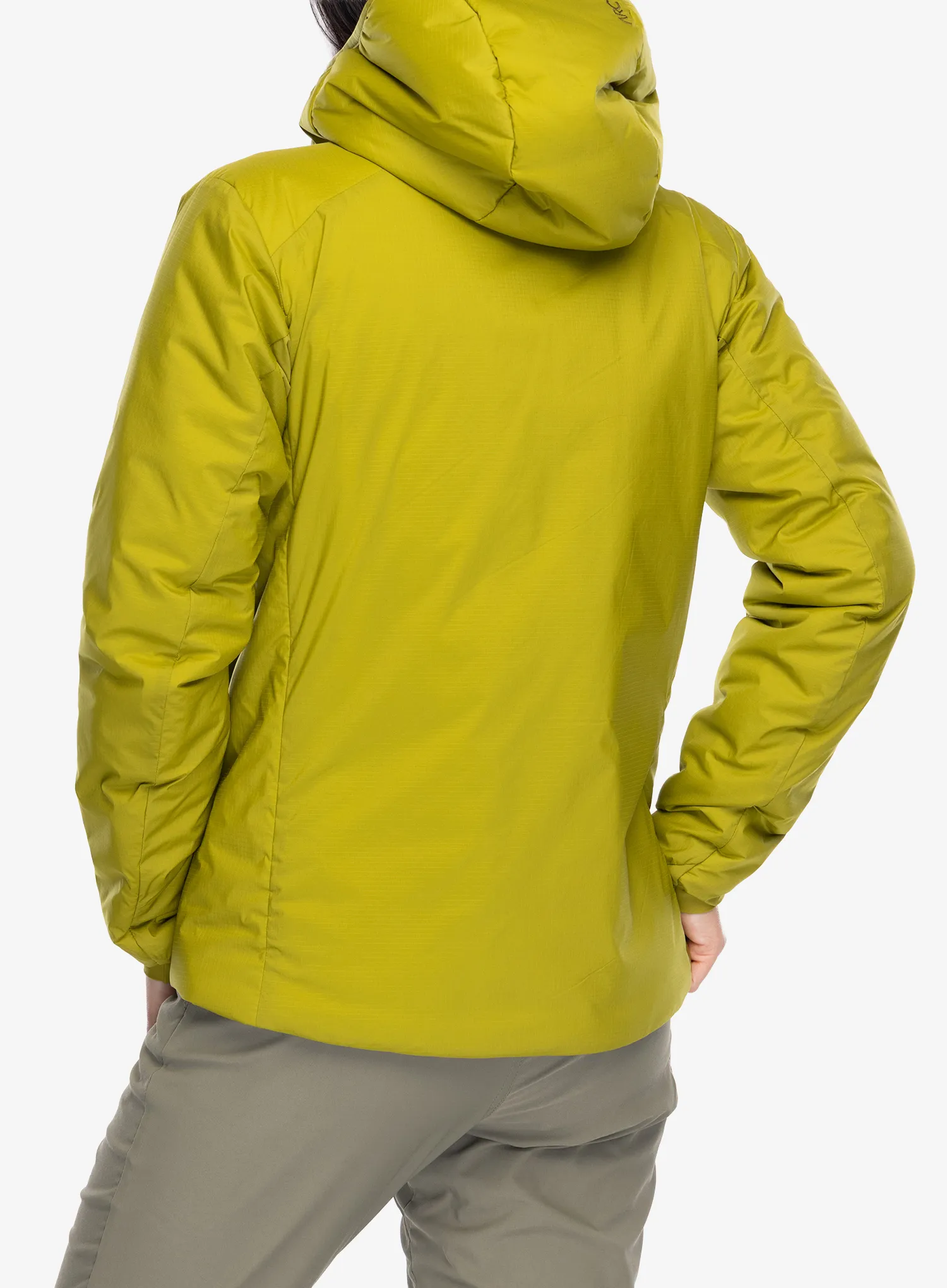 Thermojacke Damen Arcteryx Atom SV Hoody - olive moss