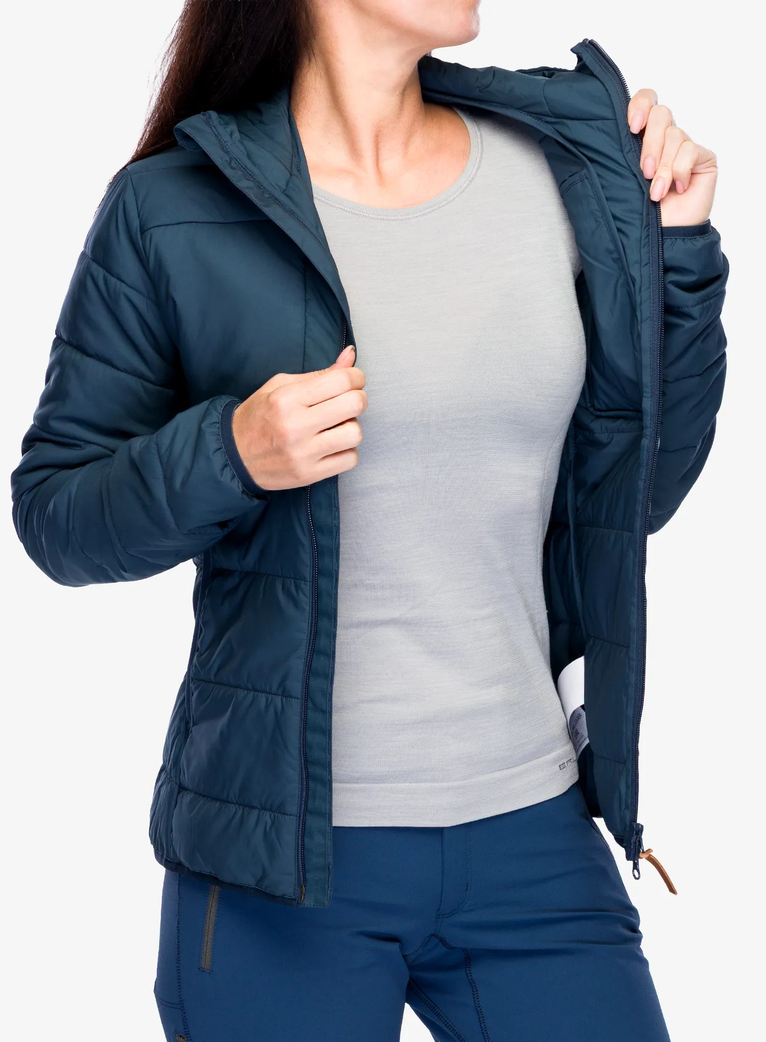 Thermojacke Fjallraven Keb Padded Hoodie - mountain blue | 8a.de