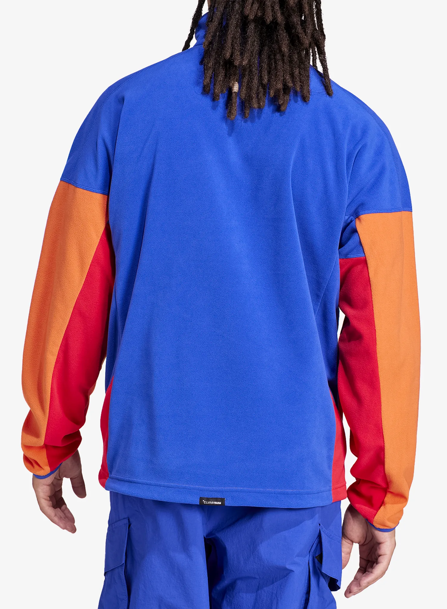 Fleecejacke adidas TERREX Multi Climawarm Fleece Anorak - selubl/seimor/purrub