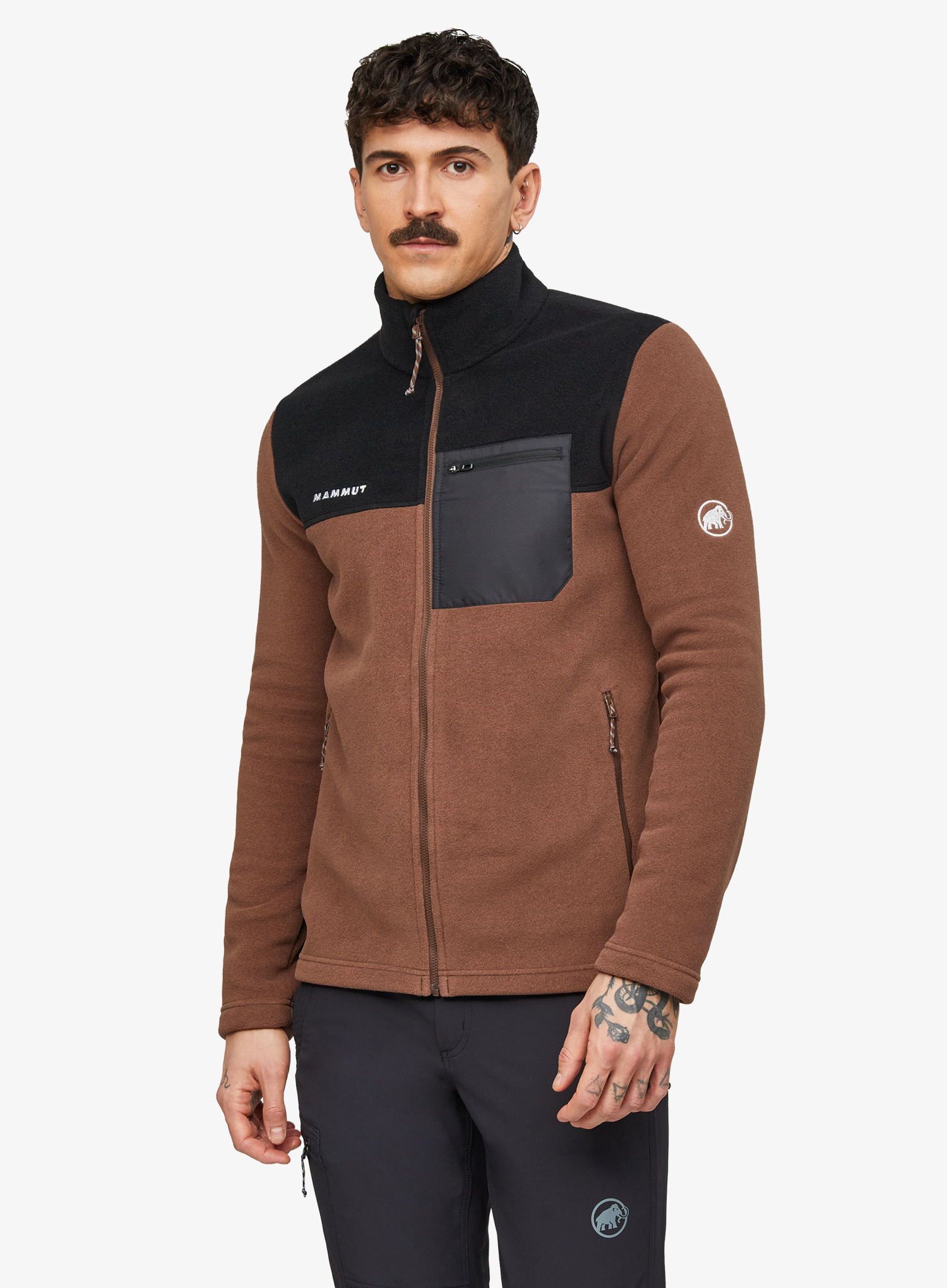 Fleecejacke Mammut Innominata ML Jacket - soil/black