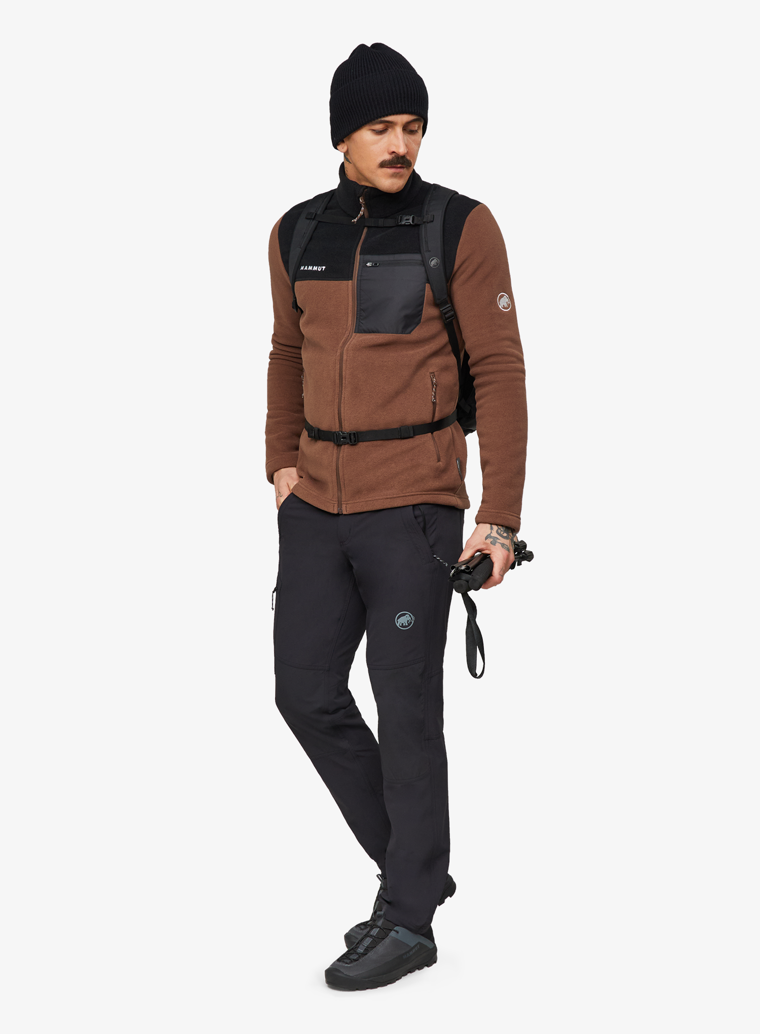 Fleecejacke Mammut Innominata ML Jacket - soil/black