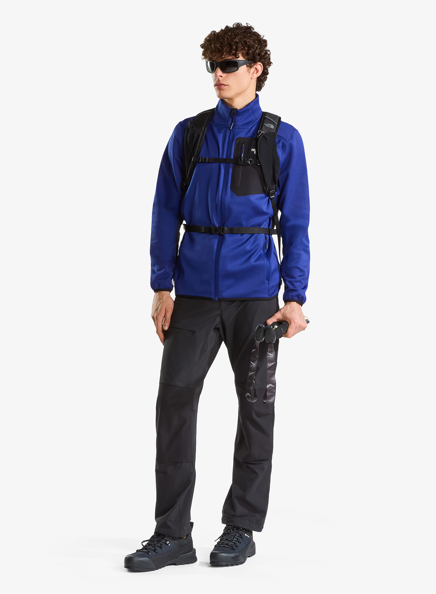 Fleecejacke The North Face Crest FZ - bold blue/tnf black