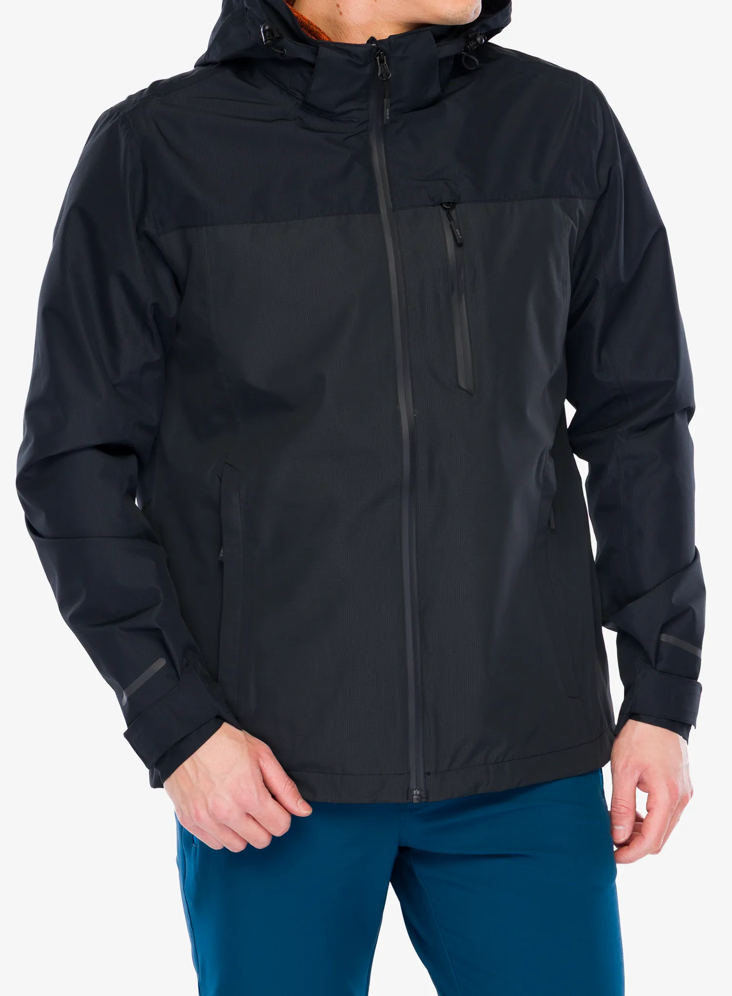 Regenjacke CMP Muse Jacket Fix Hood - antracite/nero