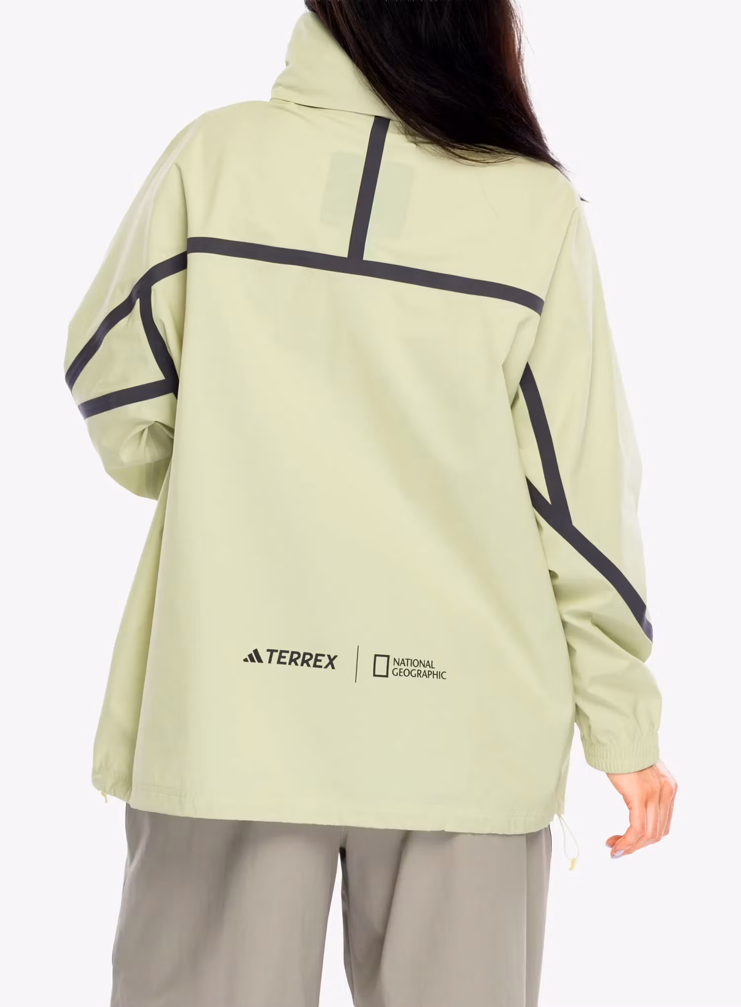Regenjacke Damen adidas TERREX National Geographic RAIN.RDY Jacket - powyel/powyel